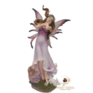 Statuette Fée Biche & Lapin