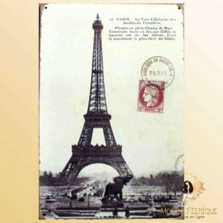 plaque ancienne paris decoration murale parisPlaque Métal Décoration -- 20x30cm