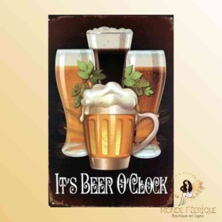 plaque metallique biere decoration Plaque Déco Vintage -- 20x30cm