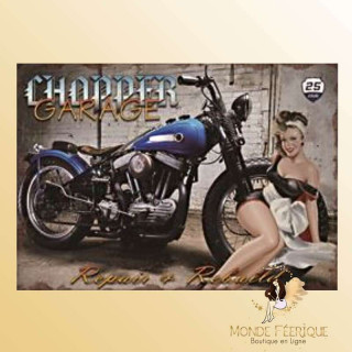 Plaque Rétro Chopper