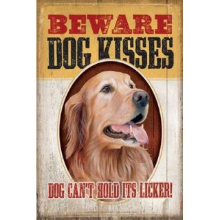 Plaque Vintage Chien -- 20x30cm