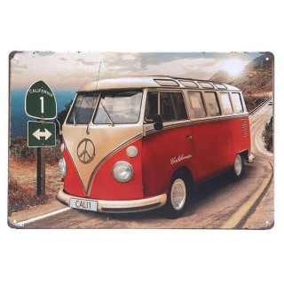 Plaque Vintage combi vw