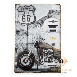 Plaque Vintage  biker USA