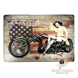 Plaque Vintage  HARLEY DAVIDSON