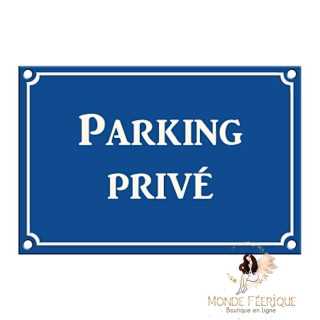 Plaque Décoration Parking Privé
