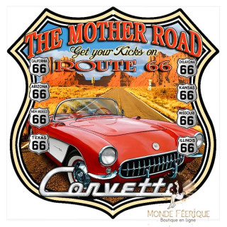 Plaque Décoration Corvette 30cm