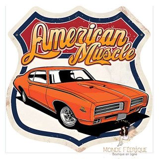 Plaque Décoration Mural American Muscle
