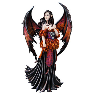 Grande Statuette Fée Amy Brown Black Angel -- 45cm