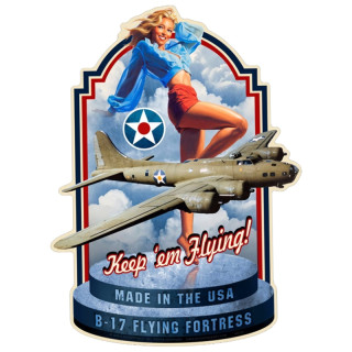 Plaque Metal Flying XL