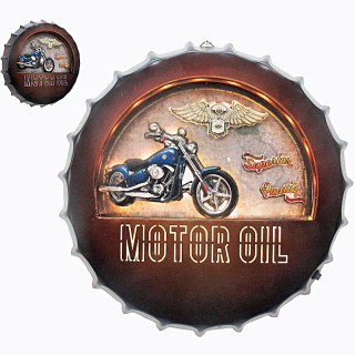 Capsule Moto Vintage 42 cm LED Lumineux