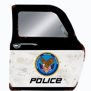 Plaque Vintage POLICE XL
