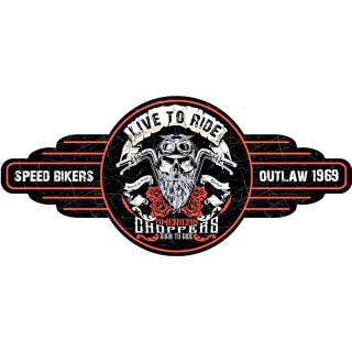 Plaque Géante Choppers 84cm