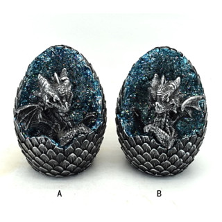 Figurine Dragon cristaux bleus