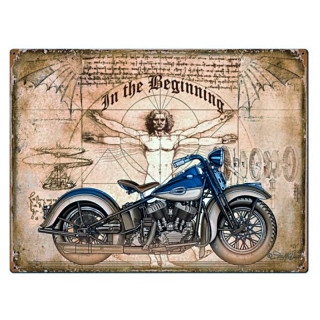 Plaque Vintage Moto Leonard