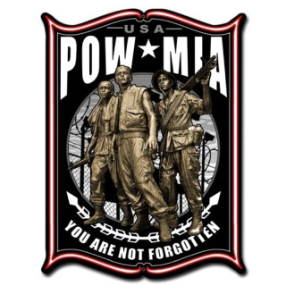 Plaque Metal Déco MIA armée Americaine