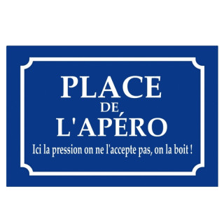 Plaque Rétro Apéro--20x30cm