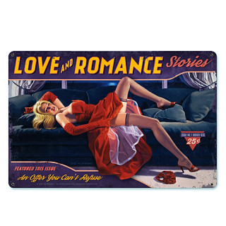 Plaque Vintage DécorationRomance -- 20x30cm