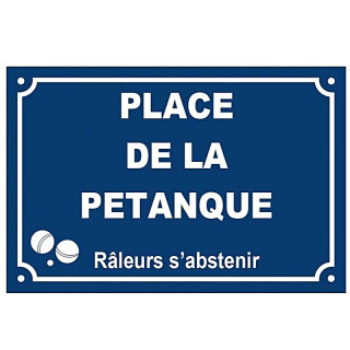 Plaque de decoration Petanque