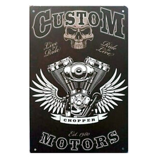 Plaque Décoration Custom Motor