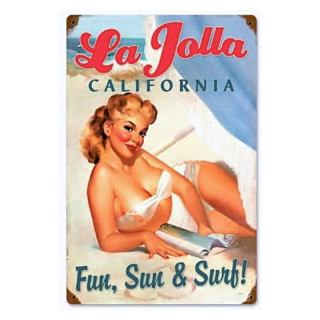 Plaque Rétro-California - 20x30cm