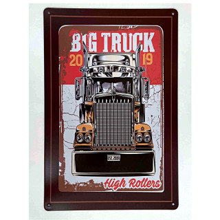 Plaque Vintage Big Truck-- 20x30cm