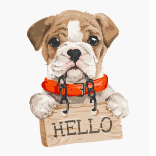 Plaque Vintage Hello-- 20x30cm