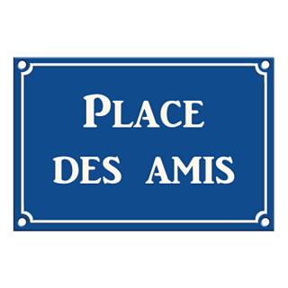 Plaque Décoration Place des Amis