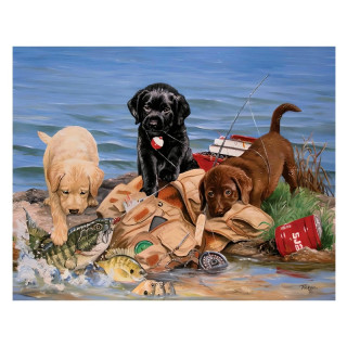 Plaque Décoration Ballade Chiots
