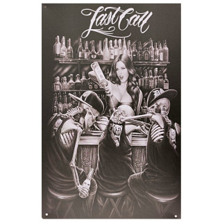Plaque Vintage Last Call -- 20x30cm