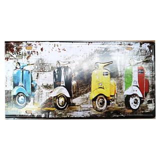 Plaque Vintage Scooters Italiens