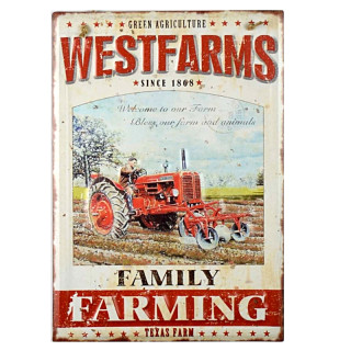 Plaque Décoration Publicite Agricole Premium 30x40cm
