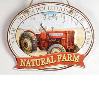 Plaque Vintage Ferme Premium 30x40cm