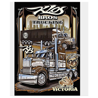 Plaque Décoration Truck Americain Premium 30x40cm