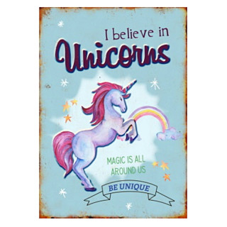 Plaque Décoration Licorne Premium 30x40cm