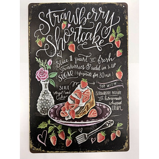Plaque Vintage Cake-- 20x30cm