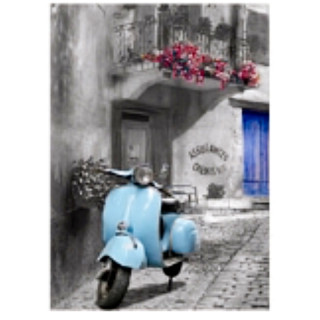 Plaque Vintage Vespa Dolce Vita - 20x30cm
