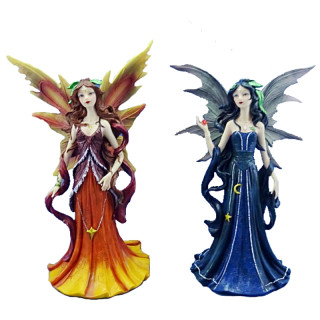 2 Statuettes Fées Eléments