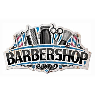 Plaque Vintage Barber