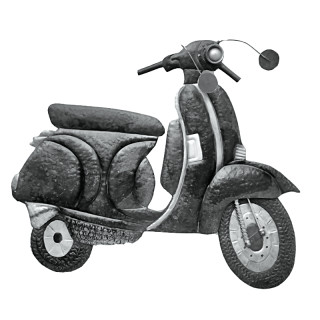 Plaque Metal Vespa 72cm