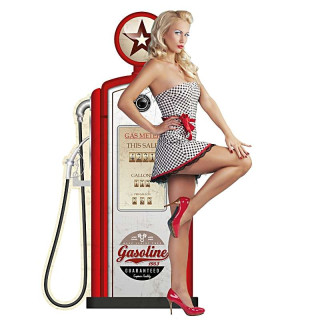 Plaque Vintage Sexy Pin Up Blonde