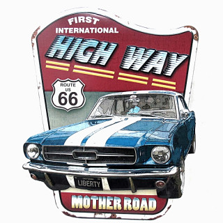 Plaque XL High Way - 73cm