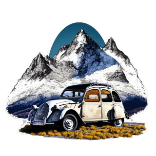 Plaque Rétro 2CV Vida  2