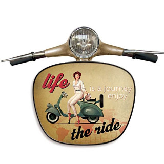Plaque Rétro Guidon Scooter