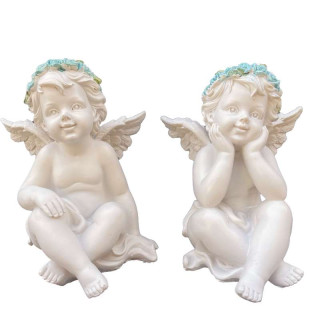 Statuettes Anges Bleus Adorables