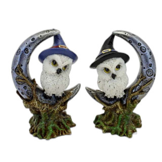 Figurines Chouettes Lune