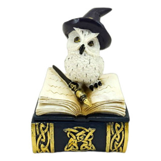 Statuette Chouette Savante
