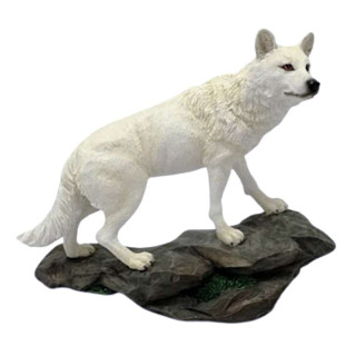 Statuette Loup Rocher