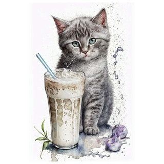 Plaque Décoration Chatons Smoothie