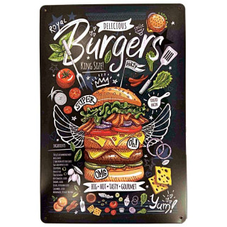 Plaque Décoration Murale Burger