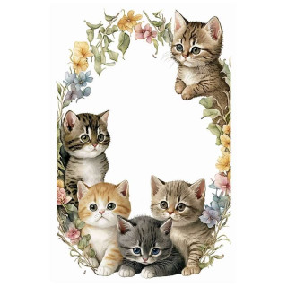 Plaque Décoration Chatons